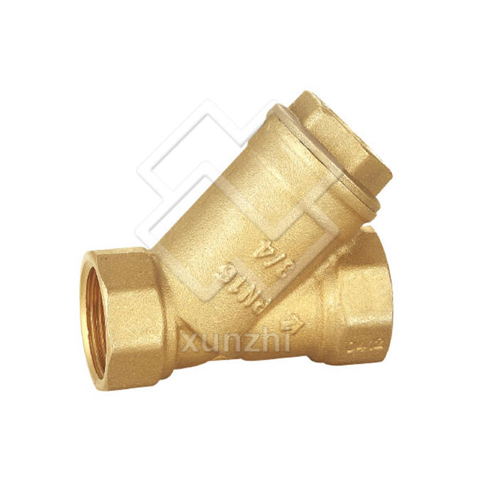 XFM05001 Латунный обратный клапан типа Y с фильтрующим клапаном / Латунный фильтрующий клапан Y Фильтр